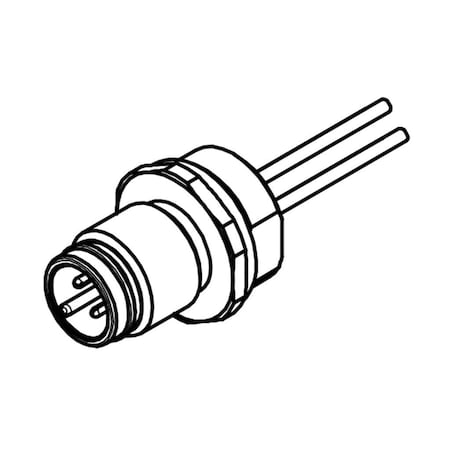 Molex M12-RECEPT-4P-MALE-FR-PG9-0.3M 1200845103